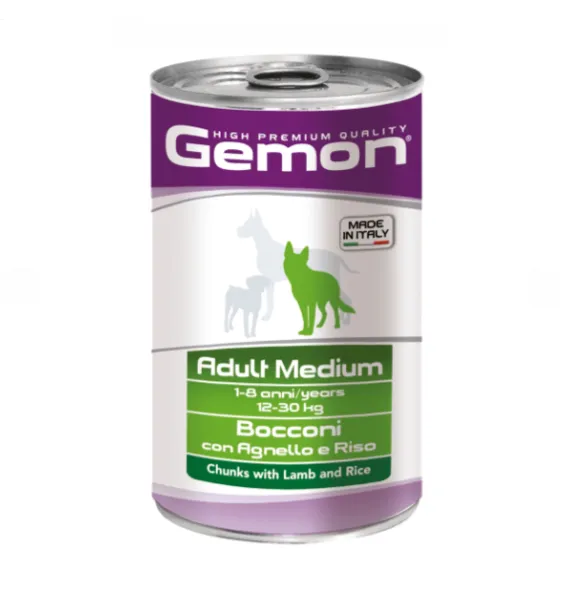 Корм для собак сер. порід GEMON Medium Adult Lamb/Rice (ягня/рис) 1,250кг
