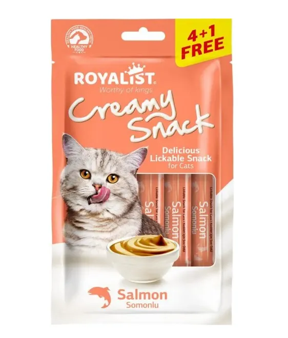Royalist Рідкі ласощі з лососем Hairball Control для дор. котів 5*15г 3563-1