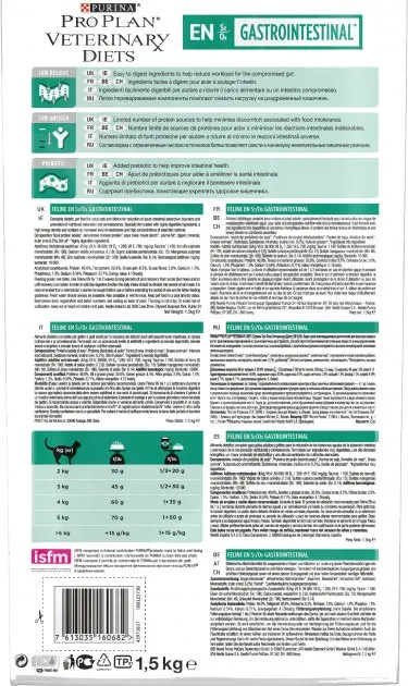 Purina Pro Plan Veterinary Diets для кішок з захворюванням шлунково-кишкового тракту 1,5кг