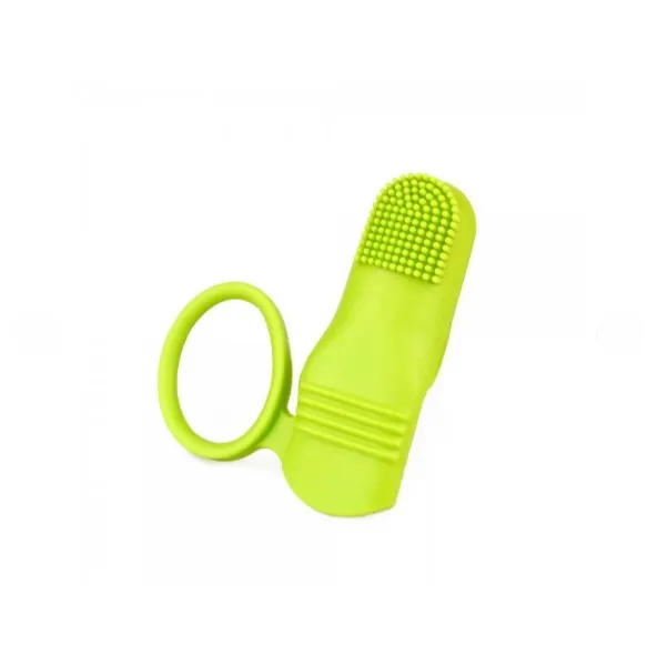 0102-002 Зубна щітка м'яка для пальця Bronzedog Soft finger toothbrush 65*58*23мм