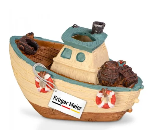 Декорація "Рибальський човен" Kruger Fishing Boat 11*6.5*7.5см КМ1288