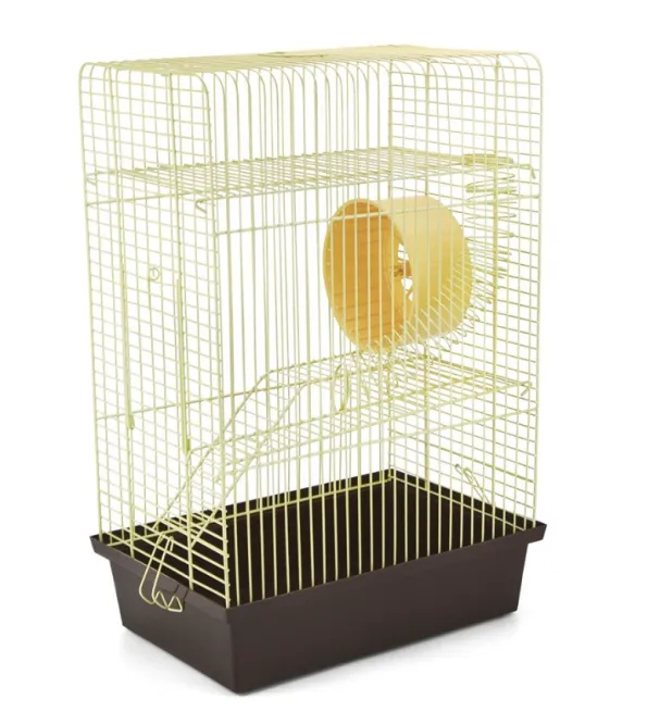 Клітка ХОМ'ЯК 4 (330х230х500) фарба, цільна, барабан