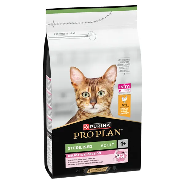ProPlan 1,5кг Delicate Sterilised з куркою для стерлізованих котів з чутл. травл.