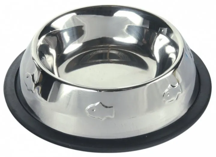 Миска CROCI металева на гумі з карбуванням 0.24л C6059440
