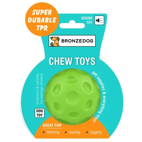 Chew Pitted Ball 7.5см мяч зелений