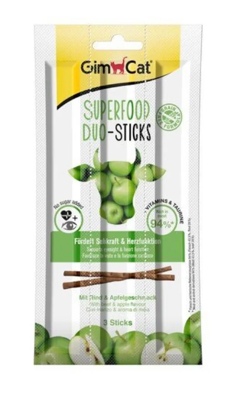 М'ясні палички Gimborn GimCat Superfood Duo Яловичина та яблука 3 шт, №1