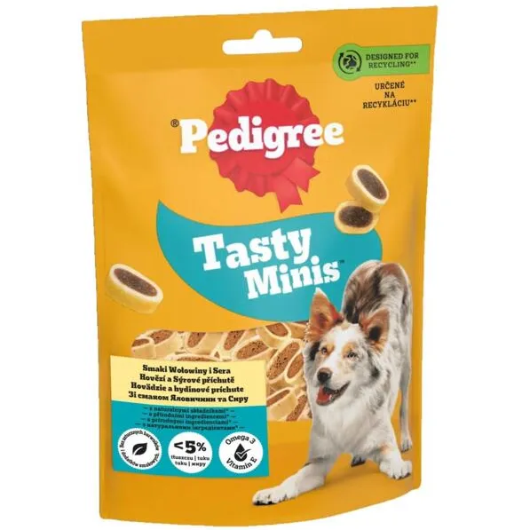 Pedigree Tasty Minis яловичина/сир 140г