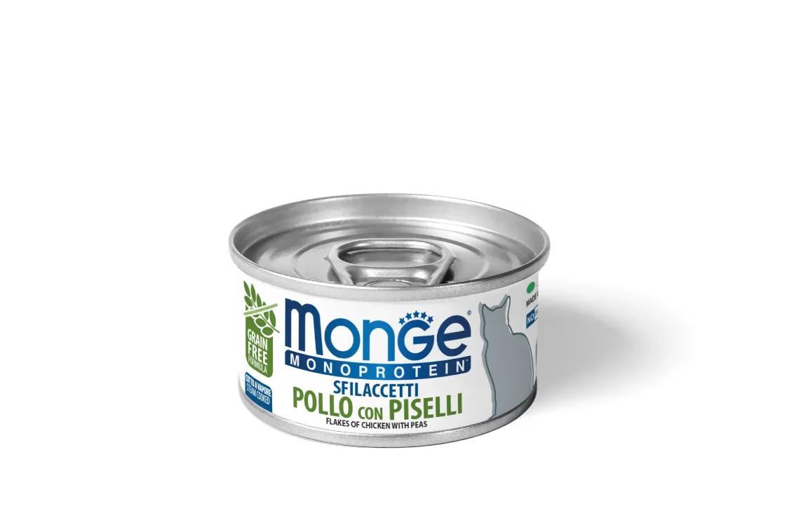 Monge Flakes Monoprotein Cat Chicken/Peas курка/горох, консерва для котів 80г