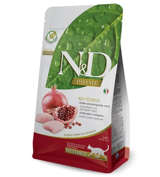 Farmina Cat N&D Grain Free Prime Chicken&Pomergranate Neutered Adult 300g 30450