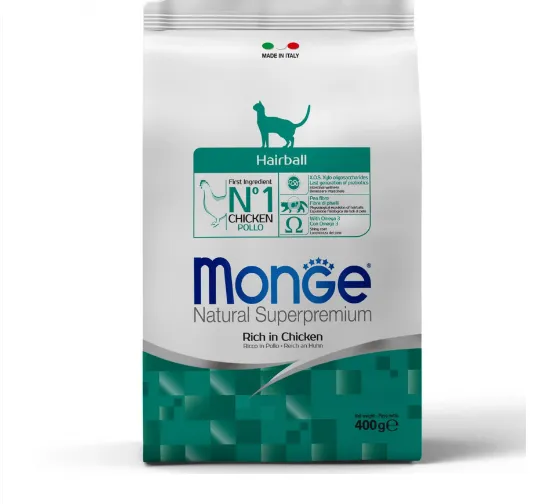 Корм для котів MONGE Cat Hairball курка 400г