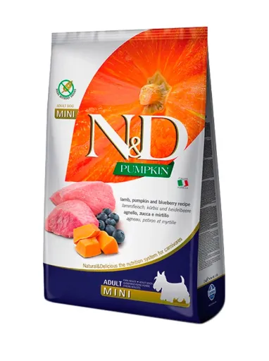 Farmina Dog N&D Grain Free Pumpkin Lamb&Blueberry Adult Mini ягня та лохина 1кг 33642