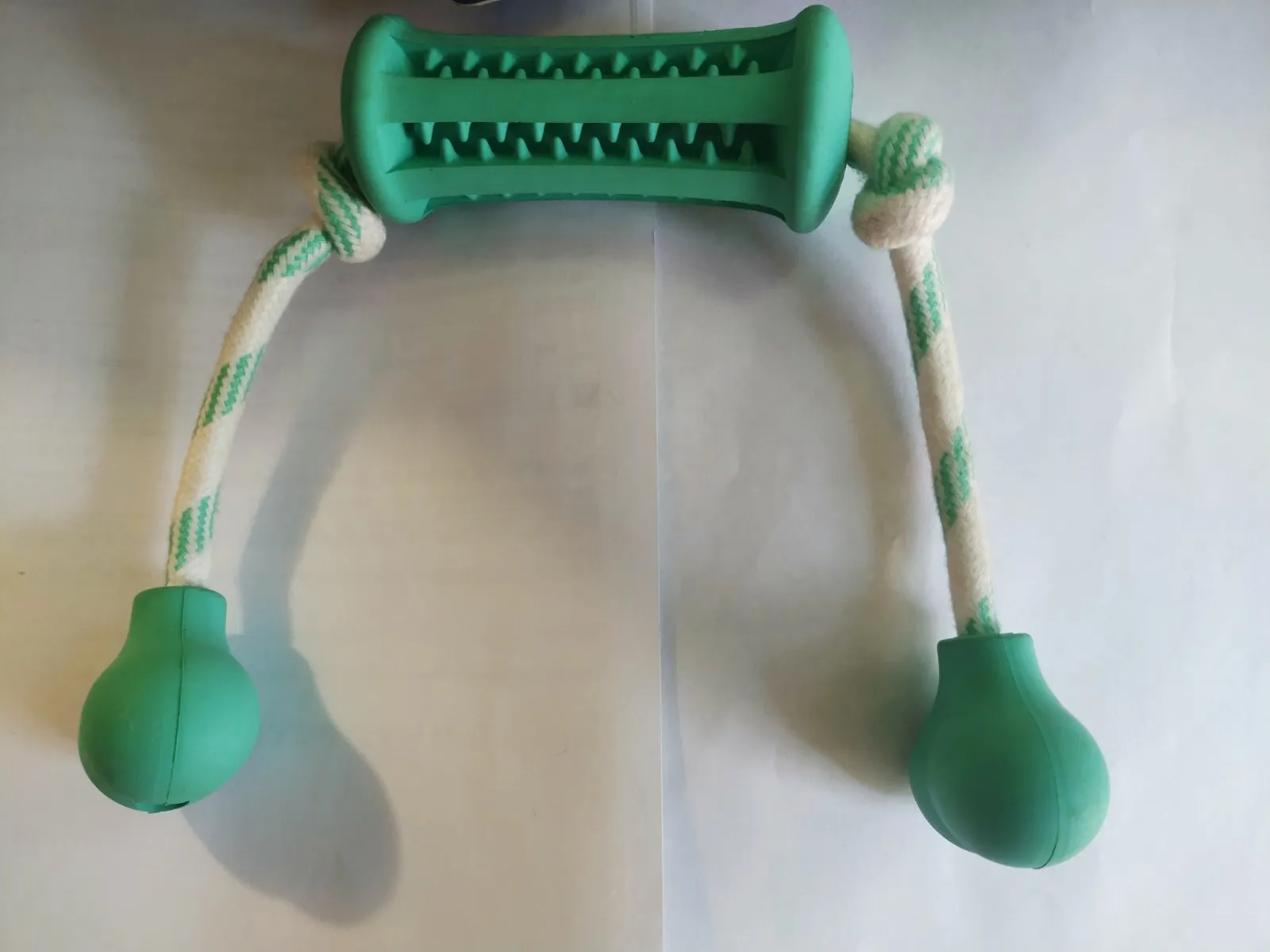 H60472 Гантель з мотузкою Dental, голуба 37*9см