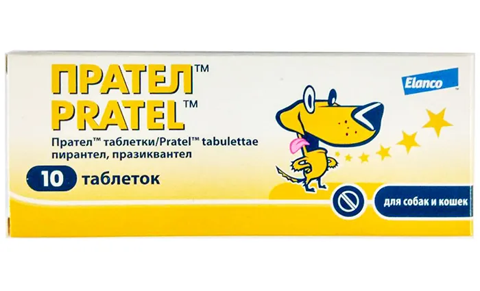 Прател таблетки від глистів для собак і котів, 1 табл.