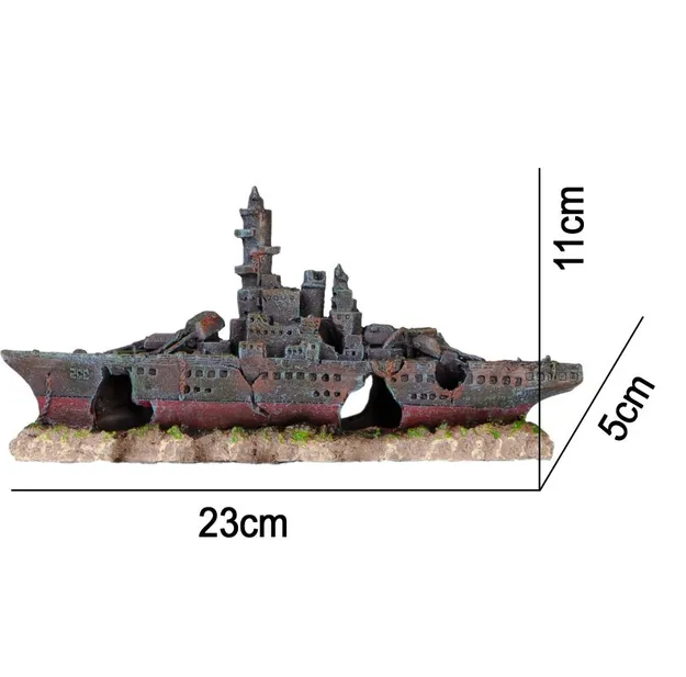Декорація "Затонулий корабель" Kruger Meier Battleship 23*5*11см КМ24411