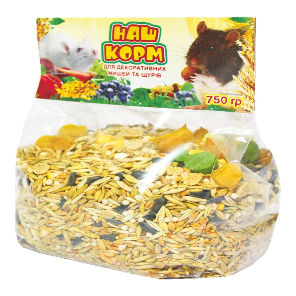 Наш Корм для мишей та щурів, 750 г