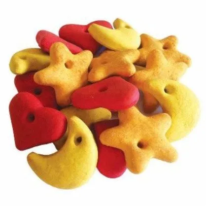 Печиво для собак Heart, moon, star зі смаком помідорів, куркуми, ванілі 1кг 581944