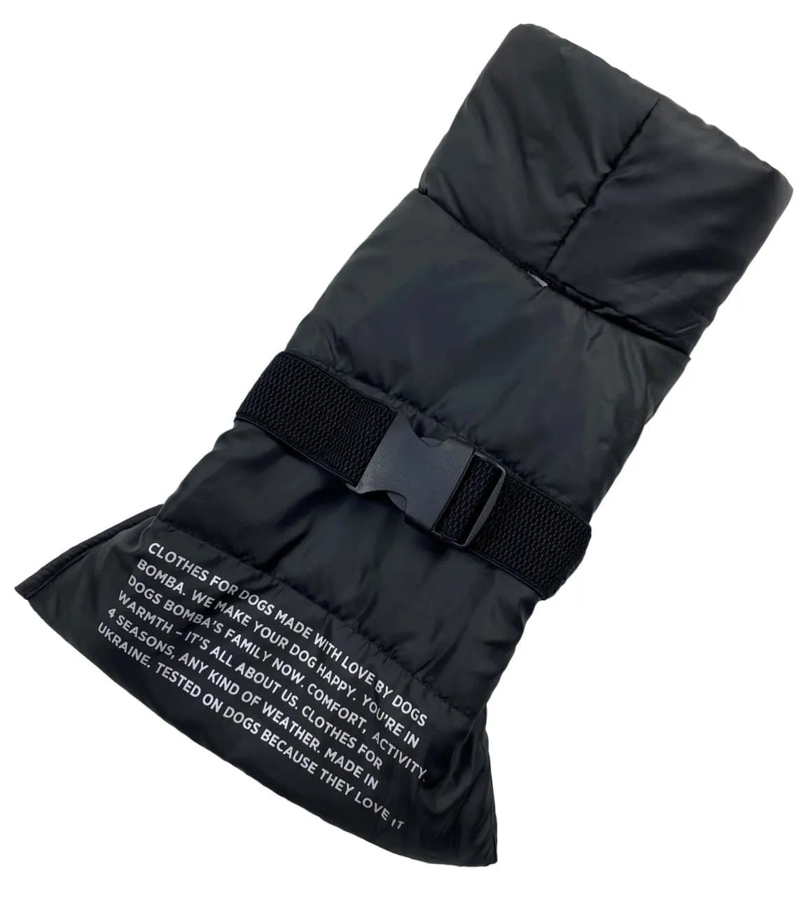 Жилет дутий з накаткою чорний 3 G-48/3