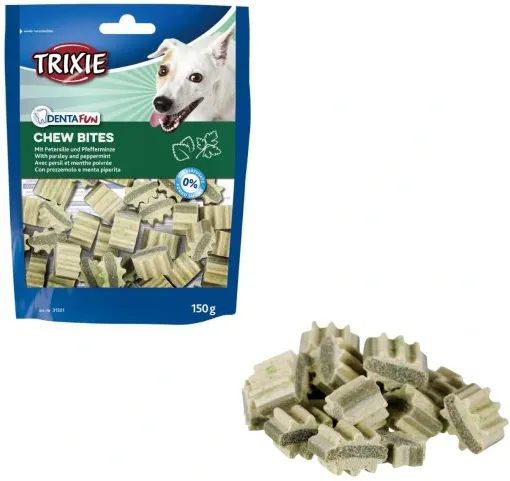 31501 Ласощі для собак Trixie DentaFun Chew Bites петрушка, м'ята 150г