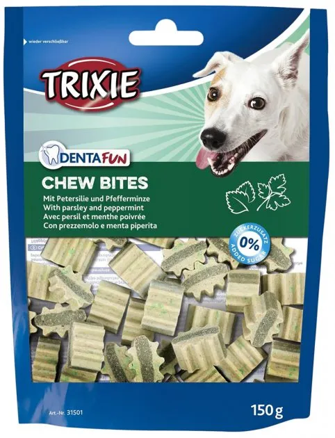 31501 Ласощі для собак Trixie DentaFun Chew Bites петрушка, м'ята 150г
