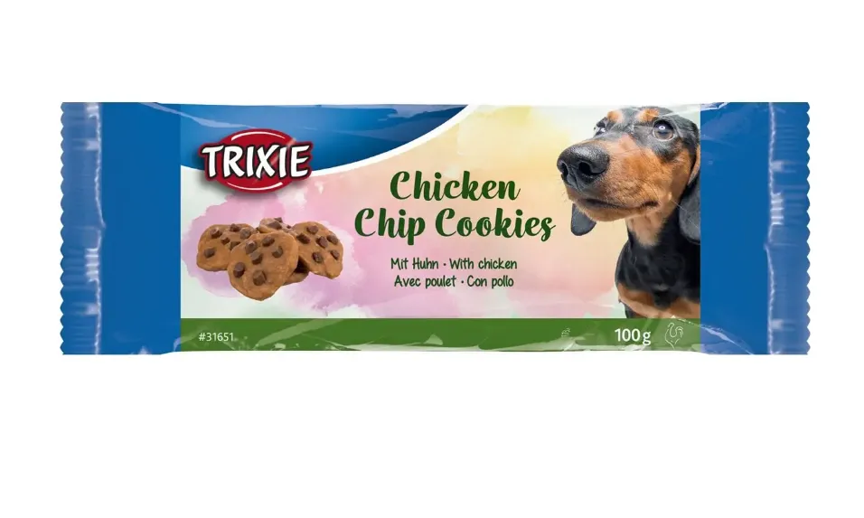 31651 Печиво для собак Trixie Chicken Chip Cookies з куркою 100г