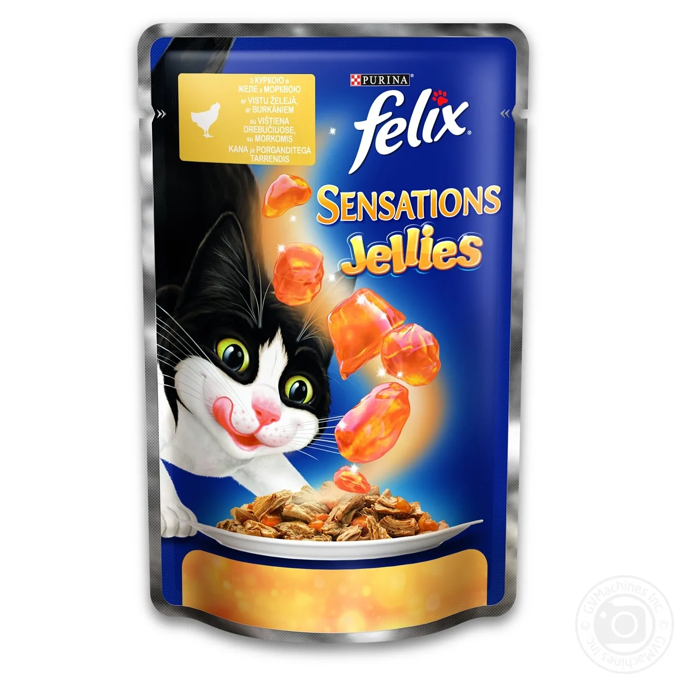 Felix Sensations пауч для котів в желе (курка&морква), 100 г