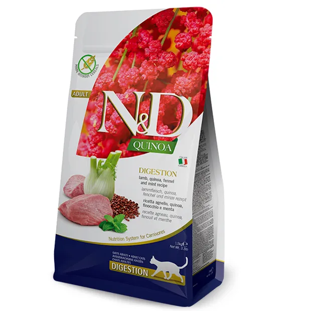 Farmina Cat N&D Digestion Quinoa Lamb&Fennel Adult з ягням, кіноа та фенхелем 300g 35745