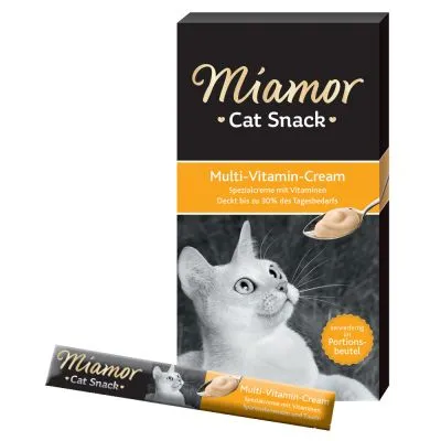 27822 Мальт-паста-крем Miamor Cat Cream мультивітамін Multi-Vitamin-Cream 1*15г