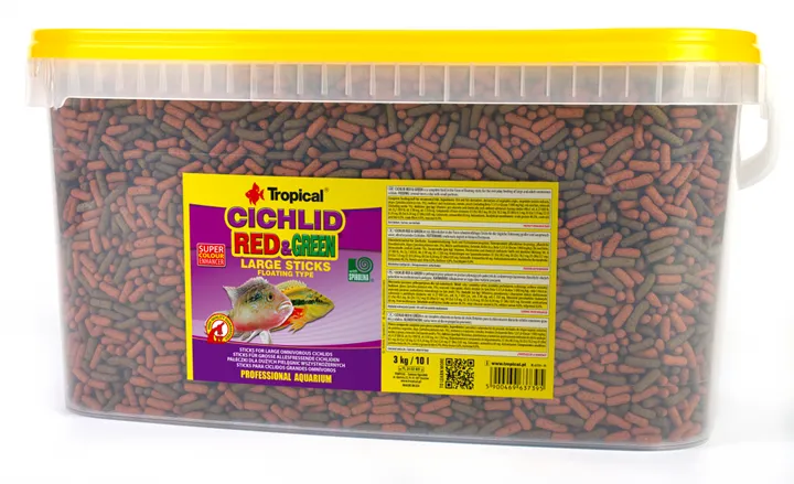 CICHLID RED & GREEN LARGE STICKS 0,1кг