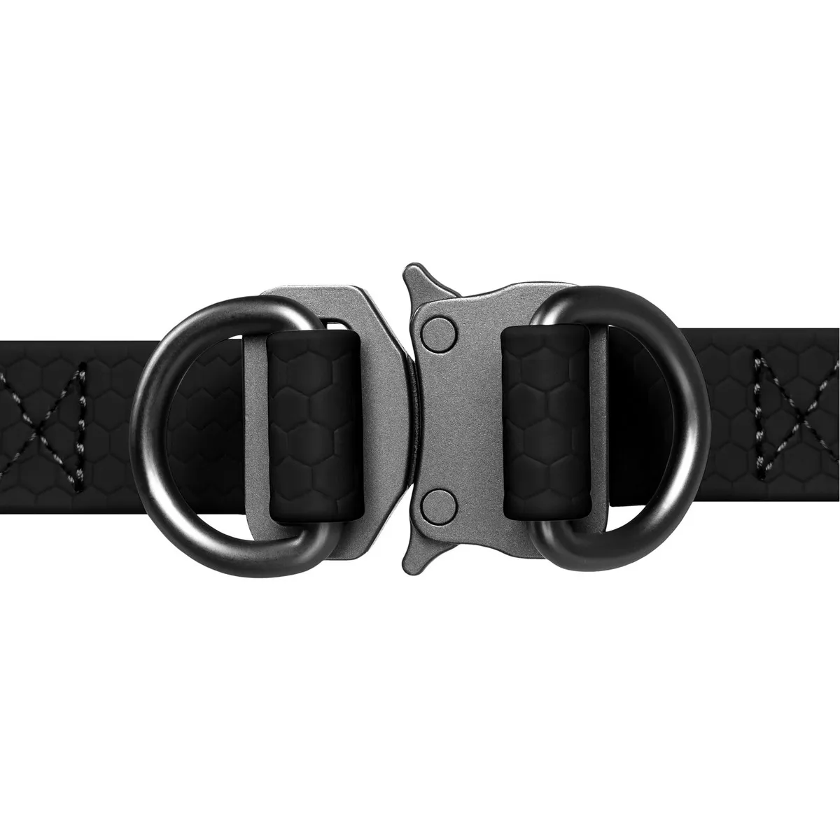 27641 Шлея WAUDOG Waterproof, водостійка, металева фурнітура (ширина 15 мм, длина 40-55 см)чорний