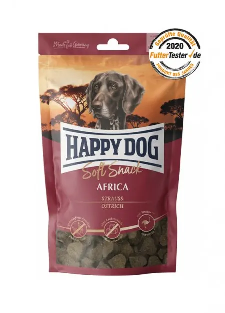 60685 Happy Dog Soft Snack Africa 100g м'які закуски для собак середніх та великих порід зі страусом і картоплею