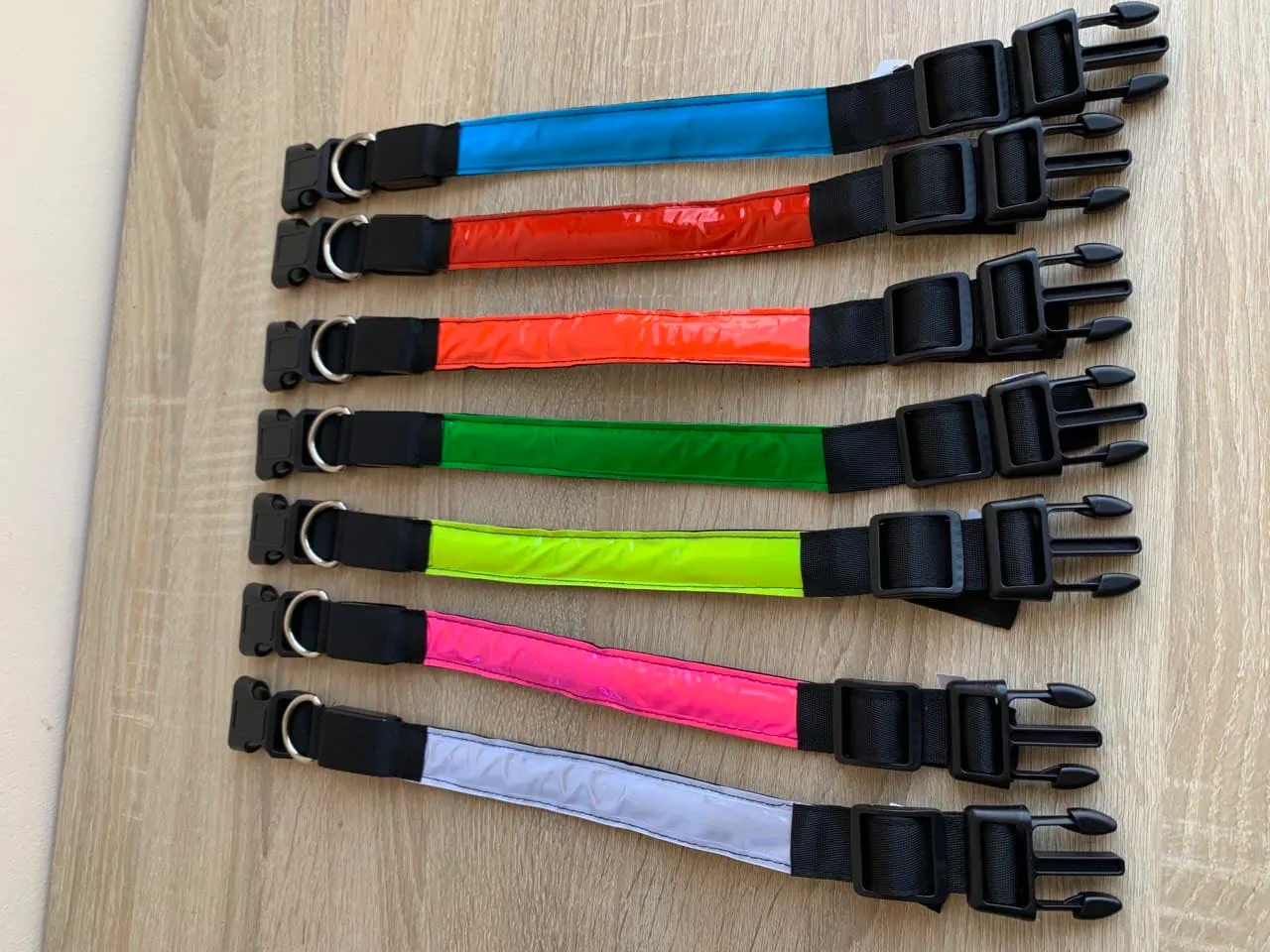 Нашийник LED плівка однотонний S (2,5см/35-43см)