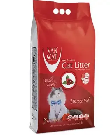 Van Cat Natural Наповнювач туалетів бентонітовий, 5 кг