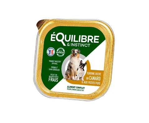 Equilibre Паштет для собак качка/горох 300г 7986