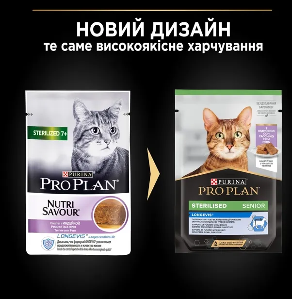 ProPlan Sterilised 7+ індичка 0,85г