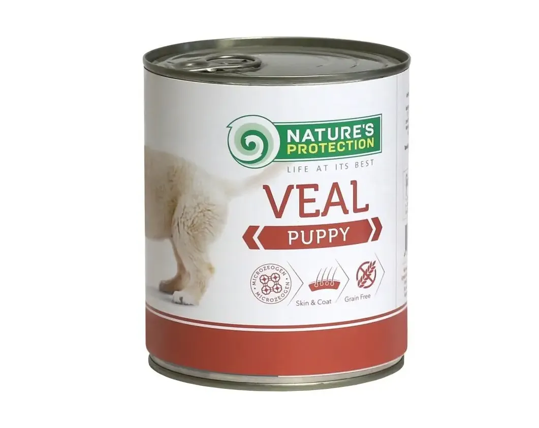 Консервований корм для собак Nature's Protection Puppy Veal (для цуценят з телятиною) 400г
