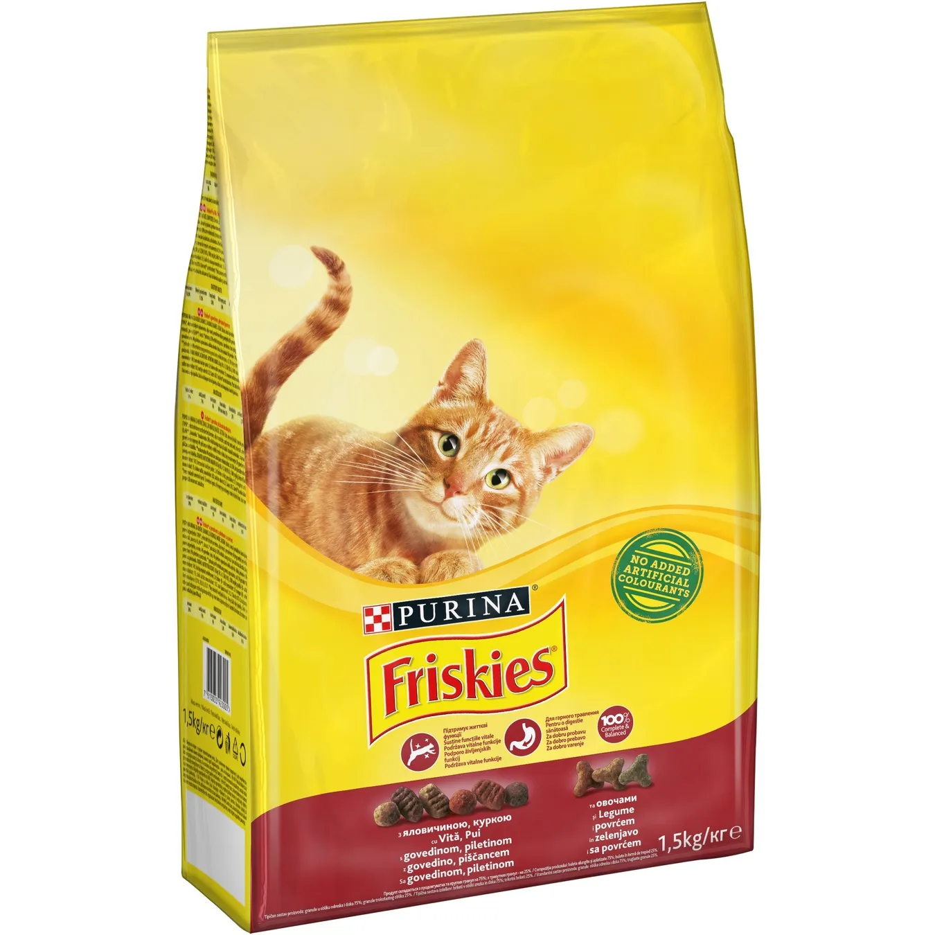 Friskies коробка 1,5кг. яловичина, курка, овочі