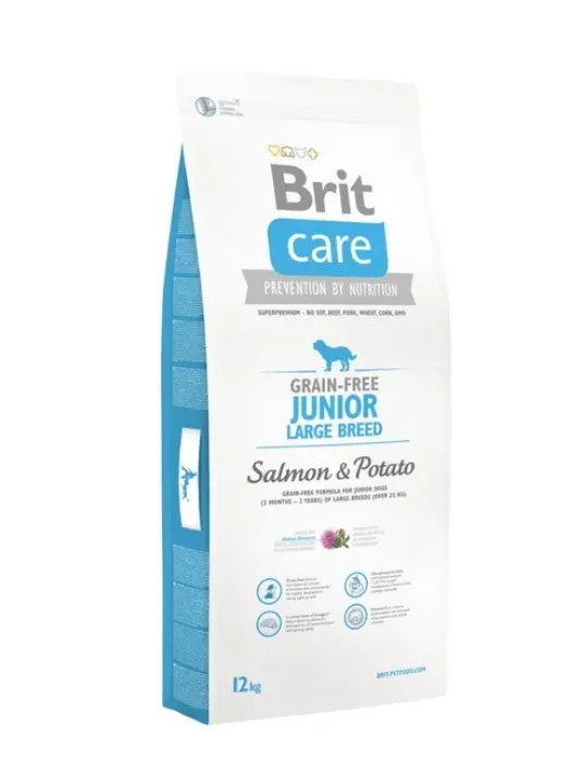 Brit Care Junior Large Breed Salmon & Potato Лосось (для цуценят та молод.собак вел. порід) 1кг