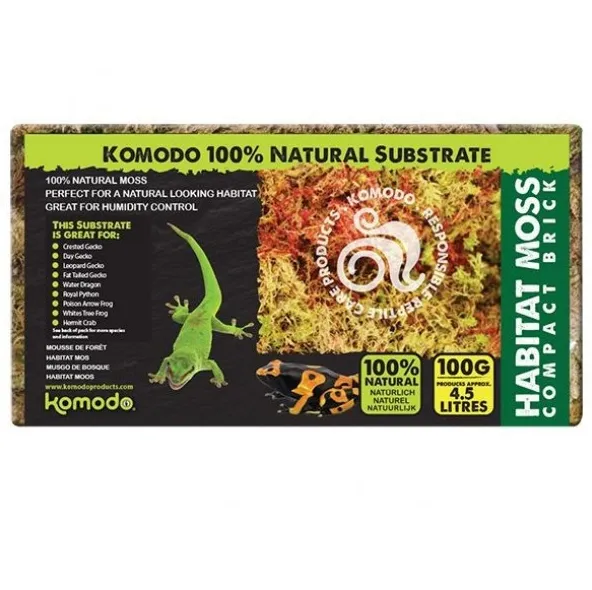 Живий мох Komodo Habitat Moss 100г 4л 83030
