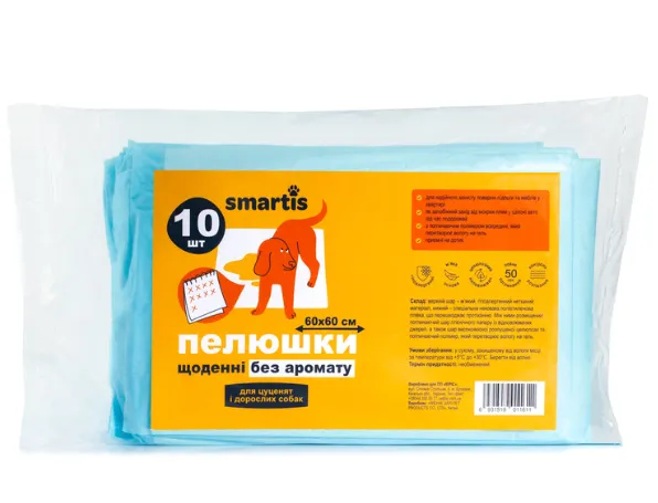 10164 Пелюшки Smartis щоденні 60*60см 10шт