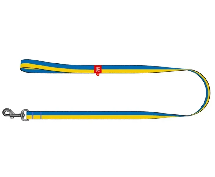 4920-4020 Повідець WAUDOG Nylon малюнок "Colors of freedom" М Ш 20мм Д 122см