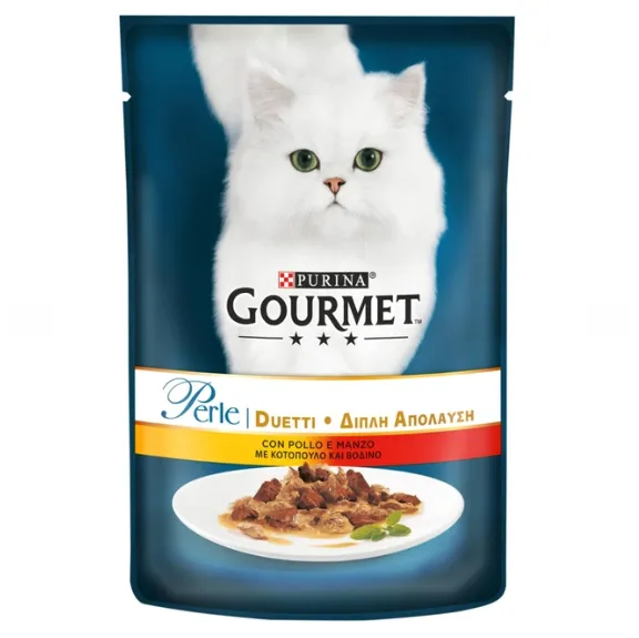 Gourmet Perle Курка та яловичина 85г