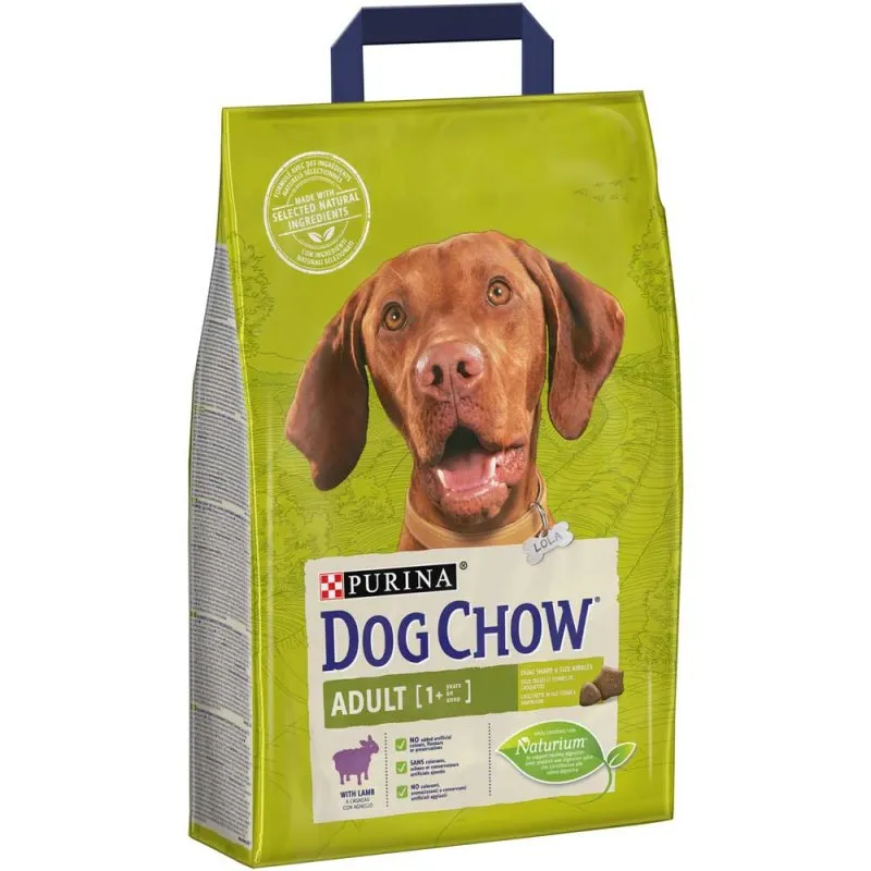 Dog Chow Adult Lamb корм для дорослих собак (ягня), 2,5 кг