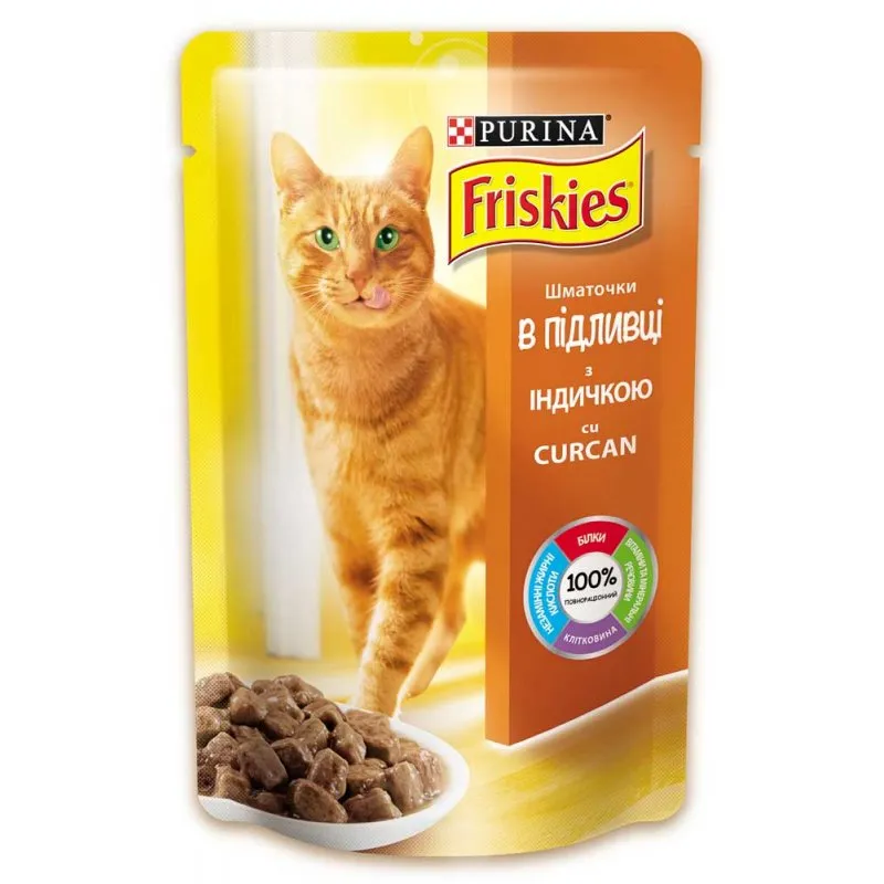 Friskies пауч для котів в підливці (індичка), 100 г