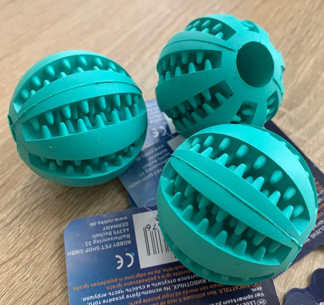 H60467 М'ячик Dental, голубий 5см