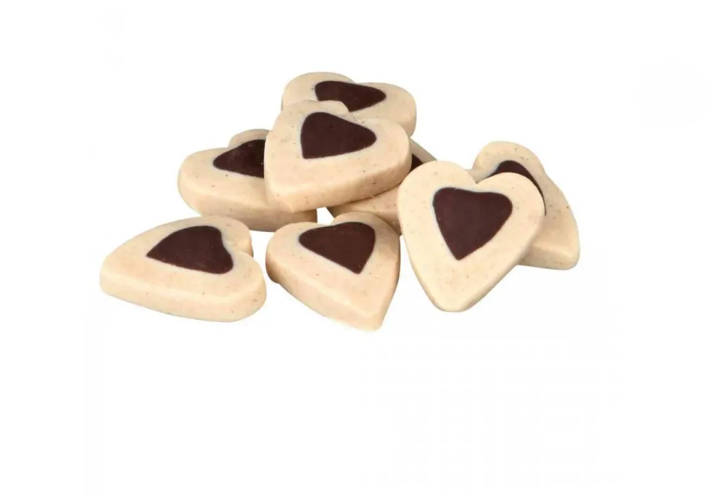 31497 Ласощі для собак Trixie Soft Snack Happy Hearts ягня, рис (відро) 500г