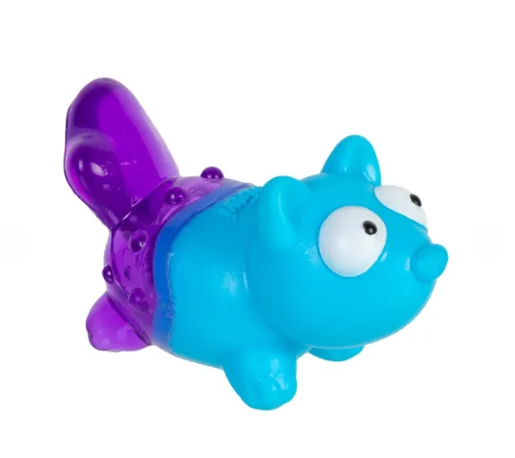 75008 Іграшка для цуценят "Лисиця" GiGwi Suppa Puppa Fox Blue/Purple гума 9см
