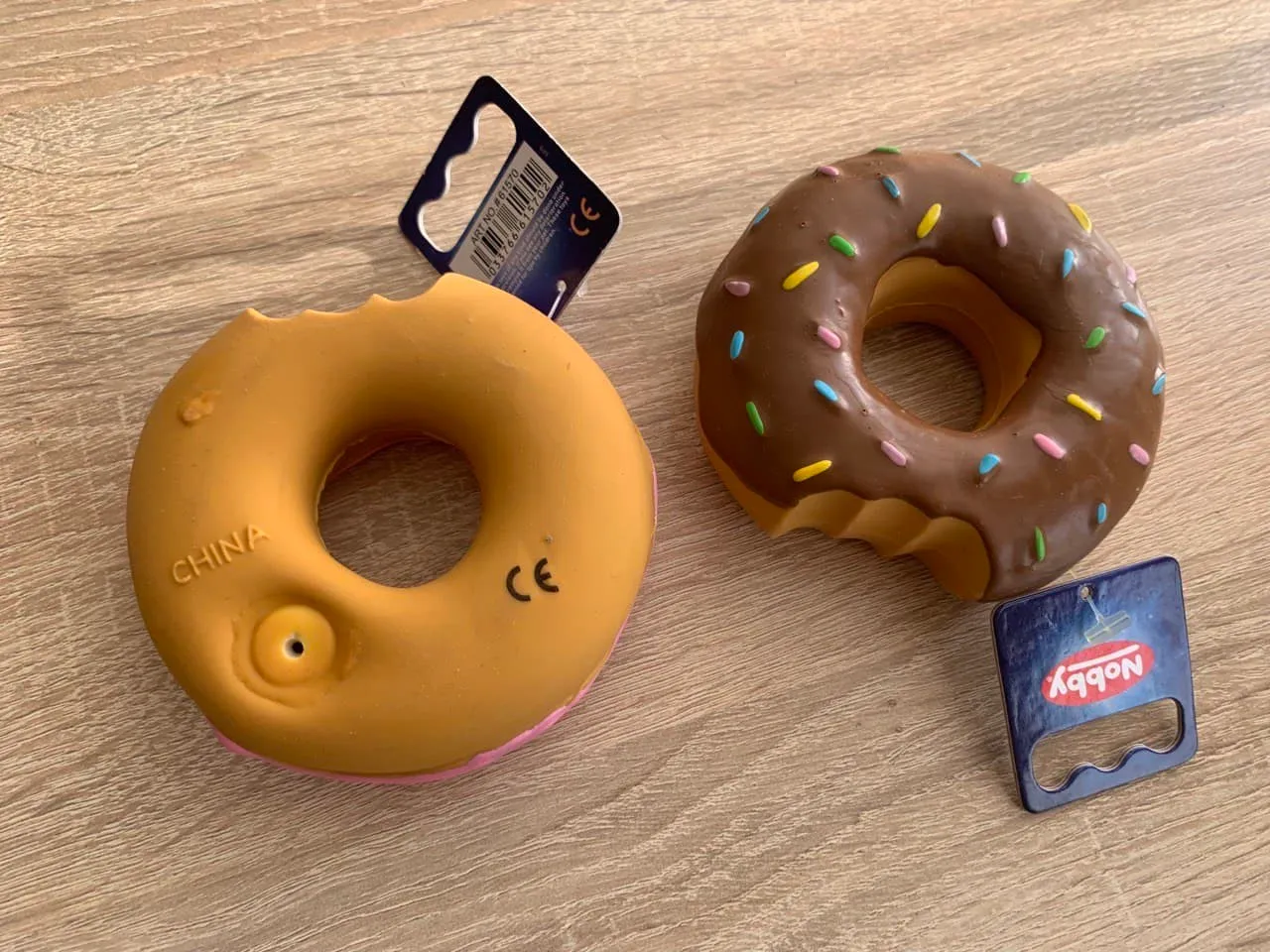 Н 61570 Іграшка латекс Donut "Dessert" 10см із полуничним або шоколад. запахом