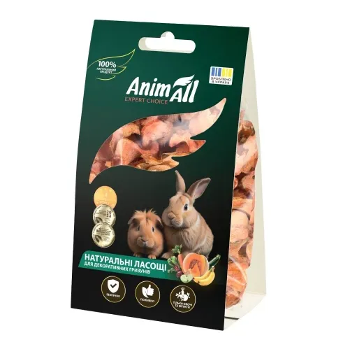 AnimAll Ласощі для гризунів Сушена морква 50г