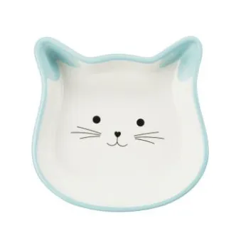 24494 Миска Trixie в формі котячої голови (кераміка) 0.25л 12см