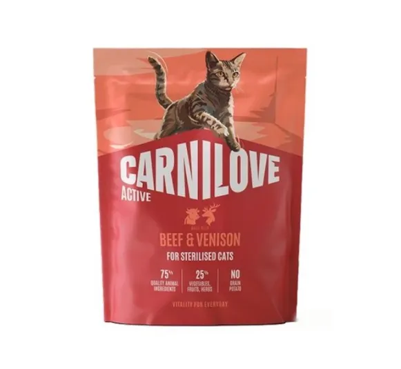 Корм для котів Carnilove GF Sterilised Beef&Vension для стерил. котів з яловичиною та олениною 0.4кг